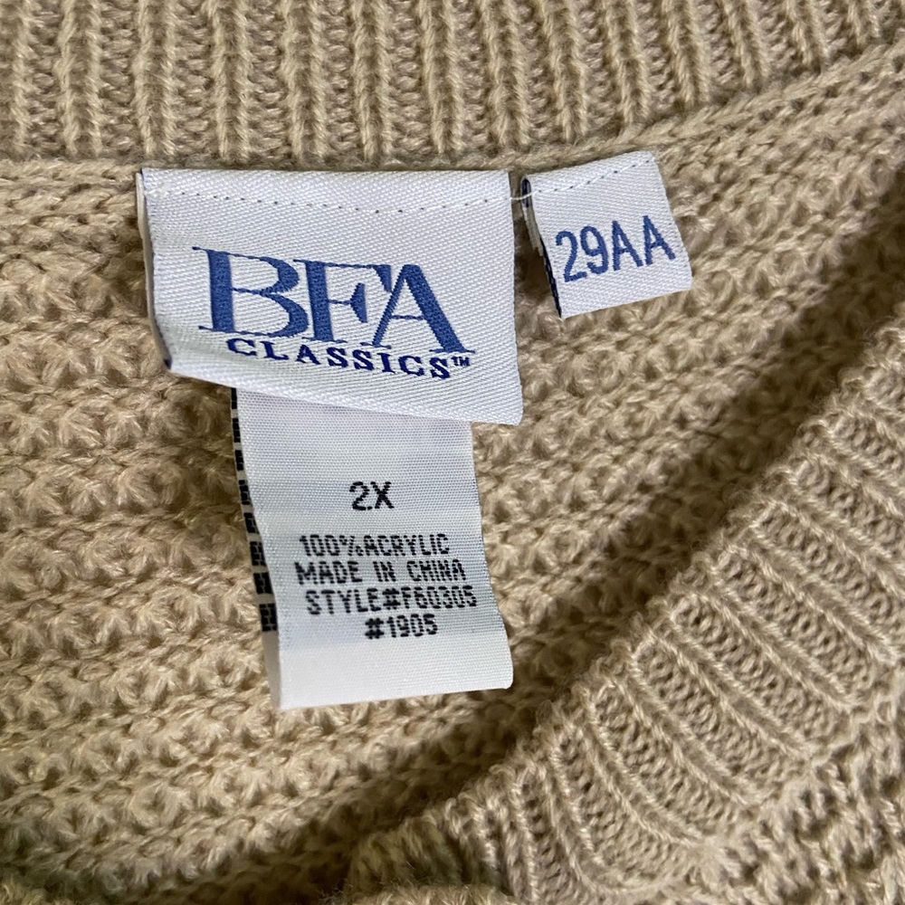 B F A Classics Button Up Sweater - image 3